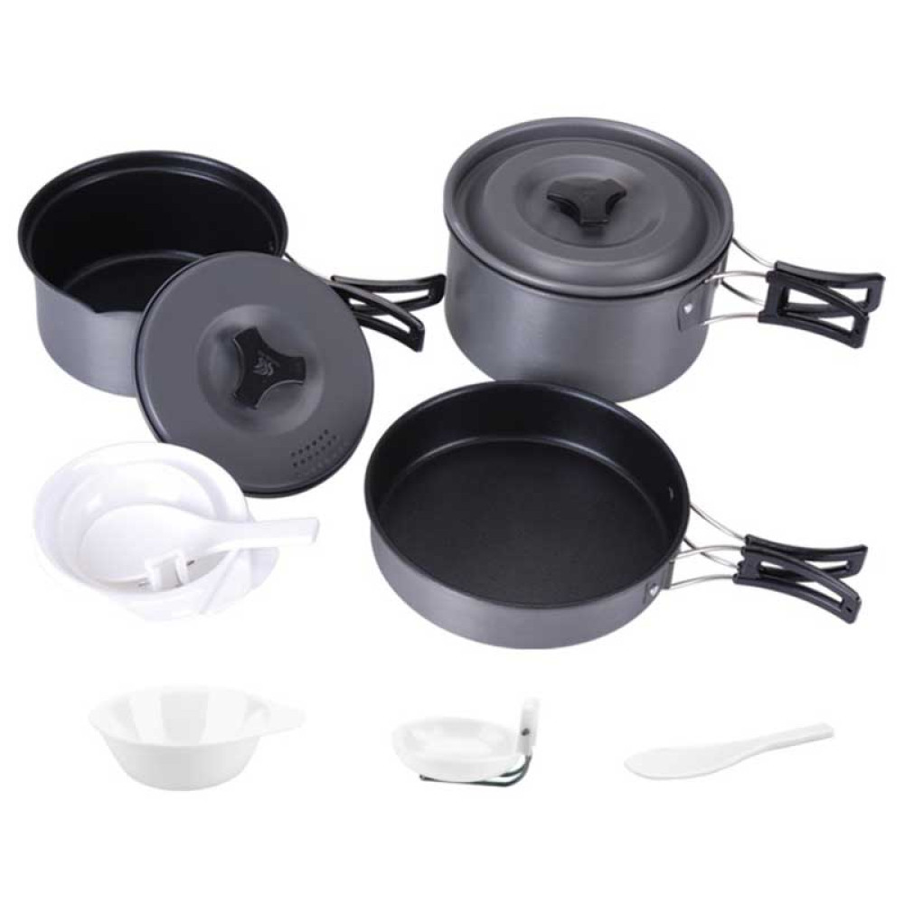 Туристический набор посуды с антипригарным покрытием на троих FireMaple Fmc-201