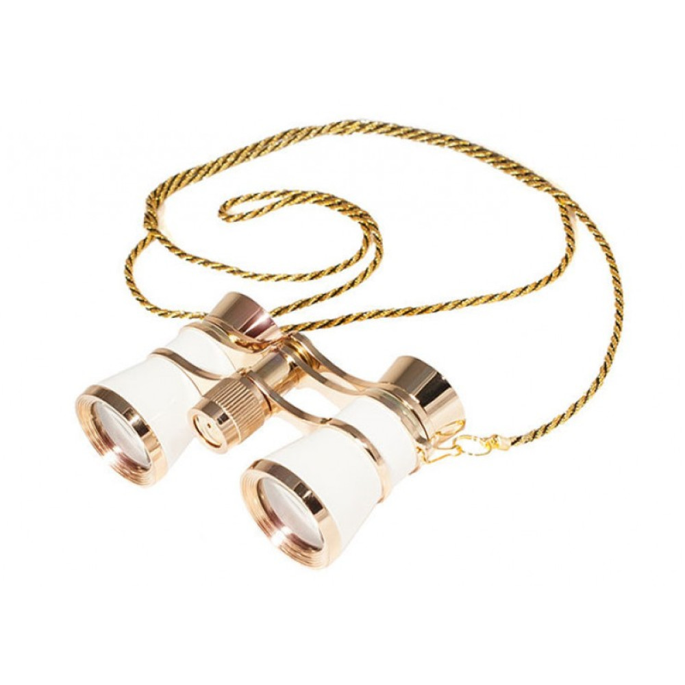 Бинокль театральный STURMAN 3x25, белый, Белый