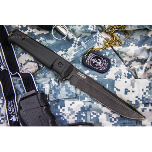 Тактический нож Alpha D2 Stonewash Serrated