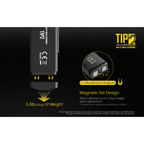Фонарь Nitecore TIP2 Black Cree 2*XP-G3 S3