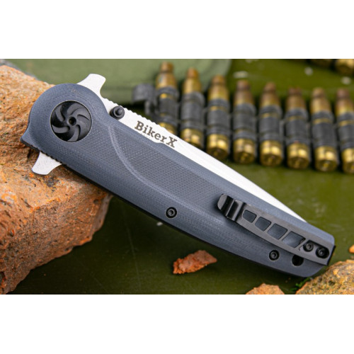 Складной нож Biker X D2 StoneWash