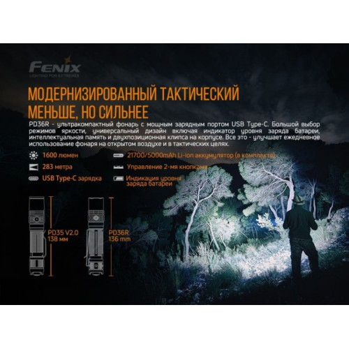 Фонарь Fenix PD36R