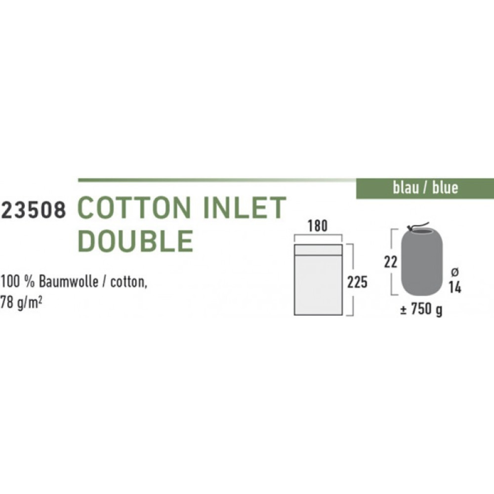 Вкладыш в спальный мешок High Peak Cotton Inlett Double