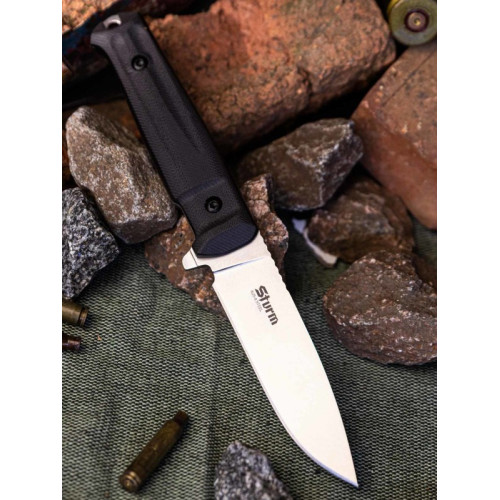 Тактический нож Sturm AUS-8 StoneWash Black G10