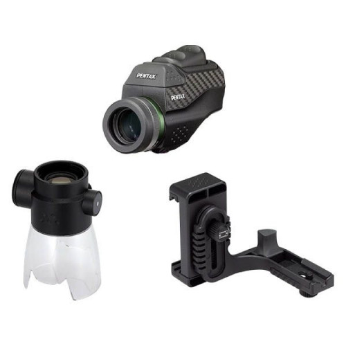 Монокуляр Pentax VM 6x21 WP в комплекте с аксессуарами, Черный