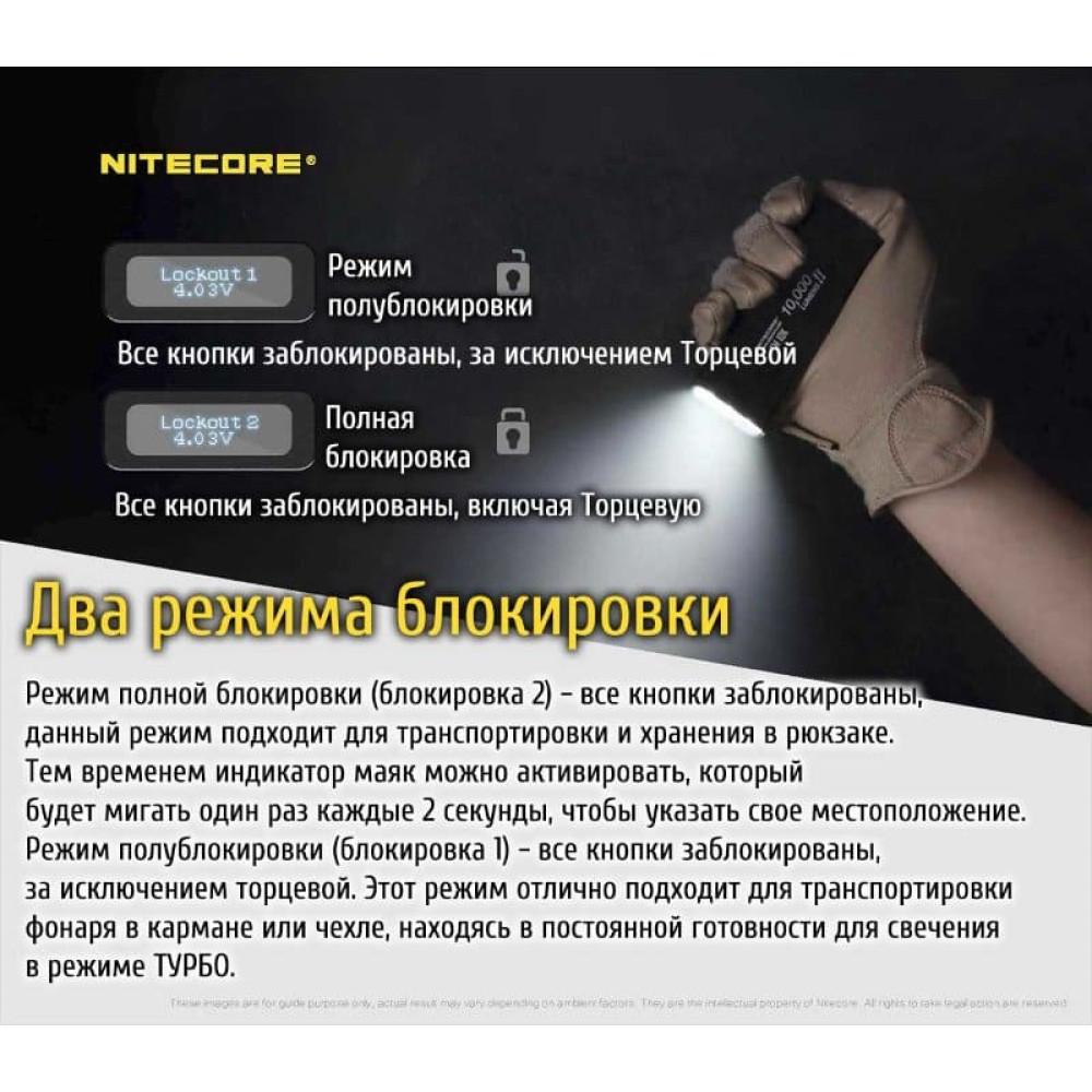 Фонарь Nitecore TM10K