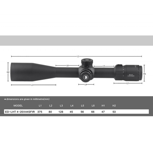 Оптический прицел Discovery ED-LHT 4-20X44SFIR MOA FW30