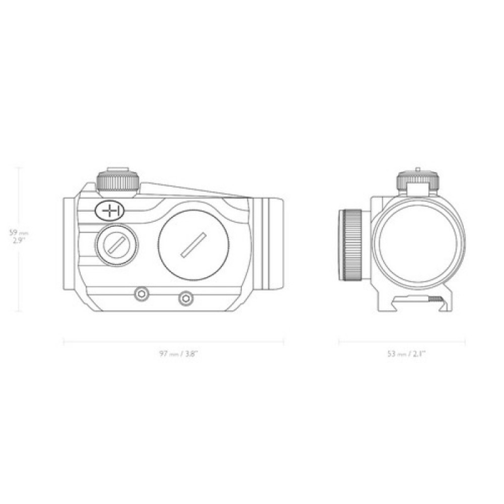 Коллиматорный прицел Hawke RD 1x30 (Weaver) (3MOA)