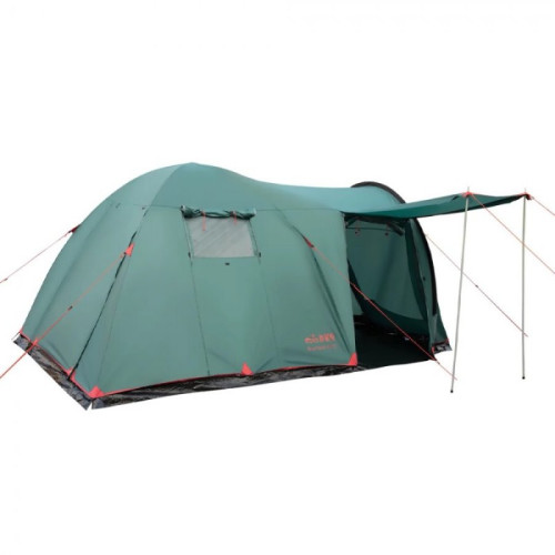 Палатка Tramp с большим тамбуром Anaconda 4 V2, зеленый