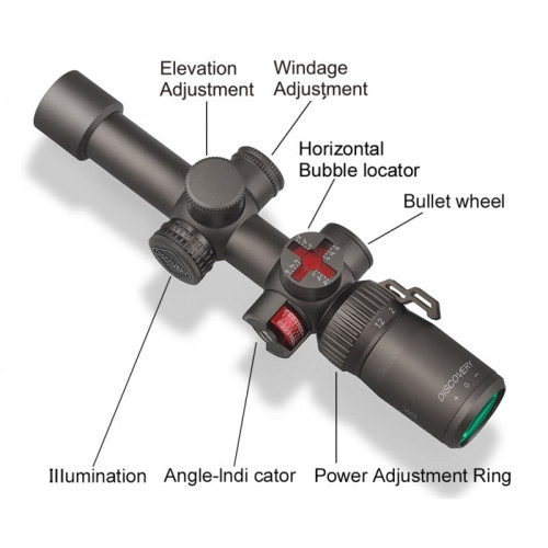 Оптический прицел Discovery WG 1.2-6X24IRAI FW25