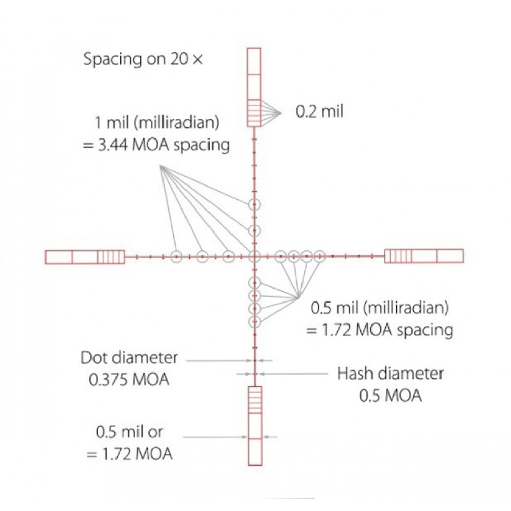 Оптический прицел Hawke Sidewinder Tactical SF 8,5-25х42(20x 1/2 Mil Dot)
