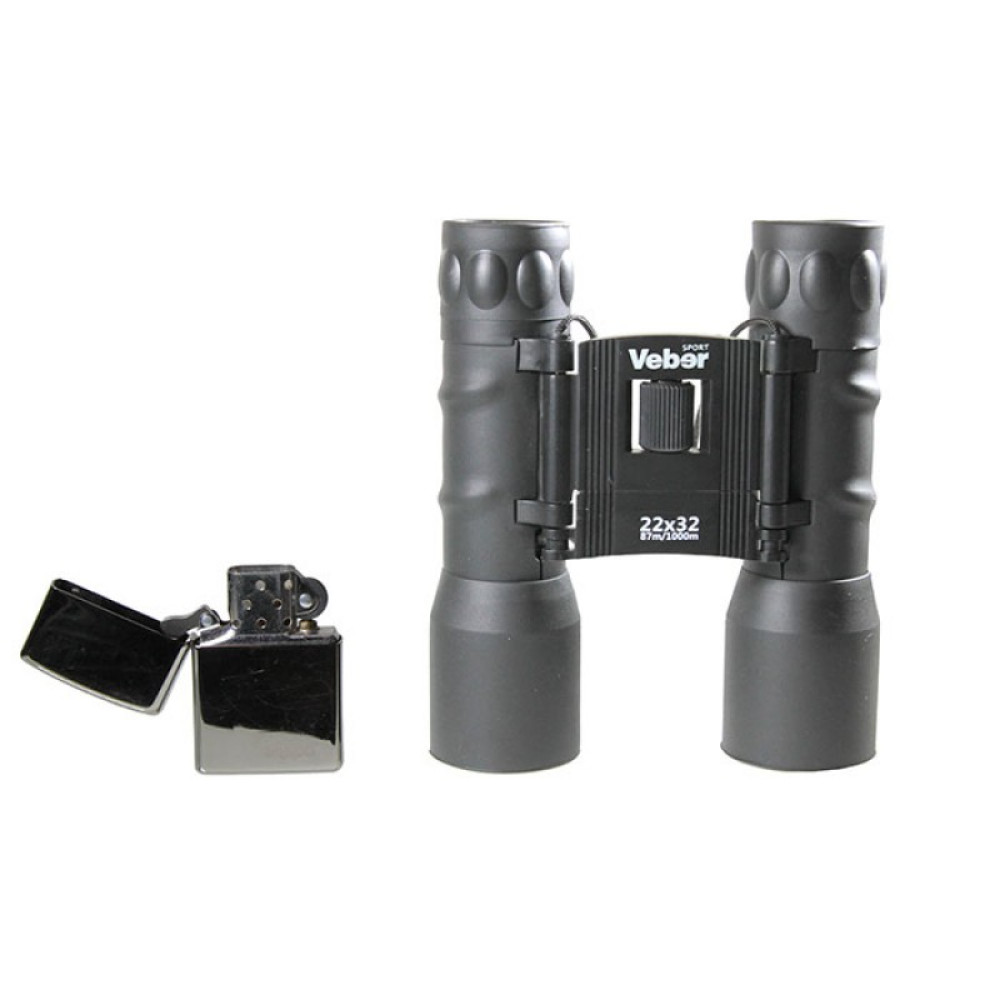 Бинокль Veber Sport БН 22x32, черный, Черный