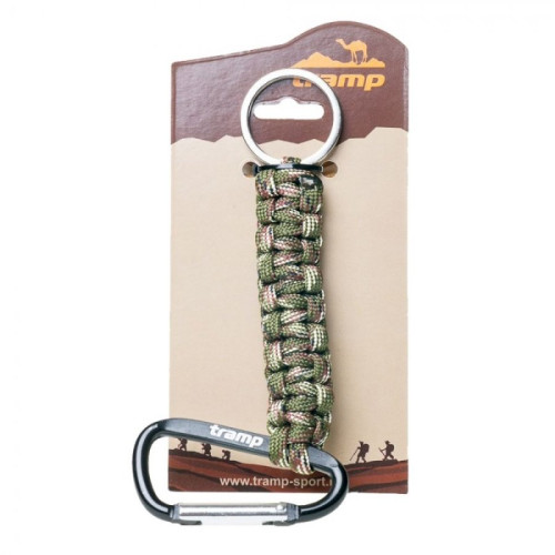 Tramp брелок паракордовый для ключей (карабин/кольцо для ключей) (камуфляж)