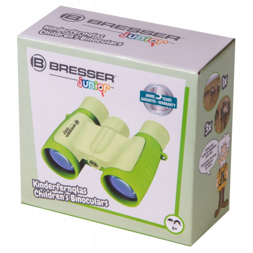 Бинокль детский Bresser Junior 3x30, зеленый, Зеленый