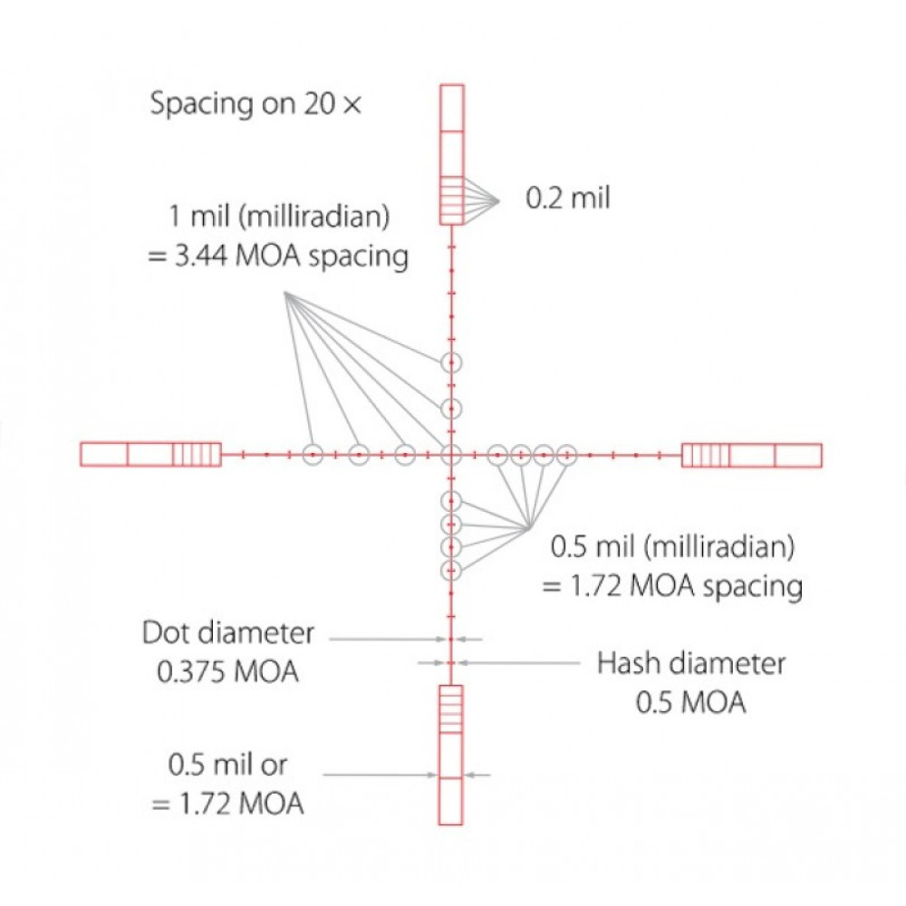 Оптический прицел Hawke Sidewinder 8-32x56 (20x 1/2 Mil Dot)