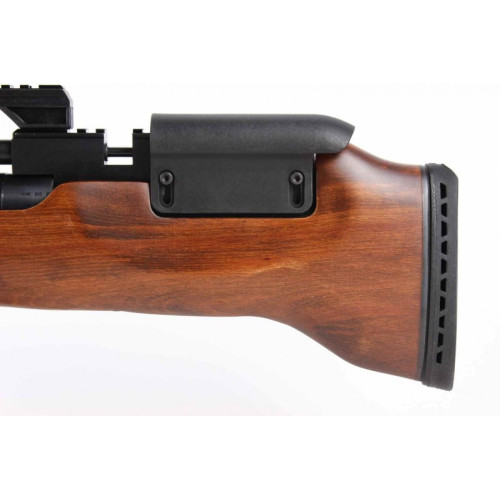 Пневматическая винтовка Hatsan Flashpup-W QE (дерево, PCP, модератор, 3 Дж) 6,35 мм