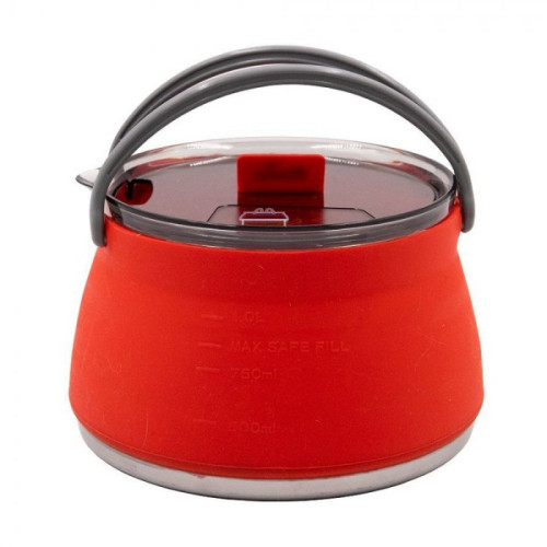 Tramp чайник складной силиконовый 1л (терракотовый)