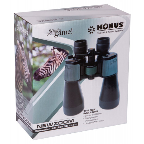 Бинокль Konus NewZoom 10-30x60