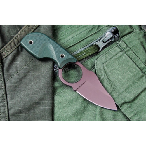 Шейный нож Amigo X Gray Titanium D2