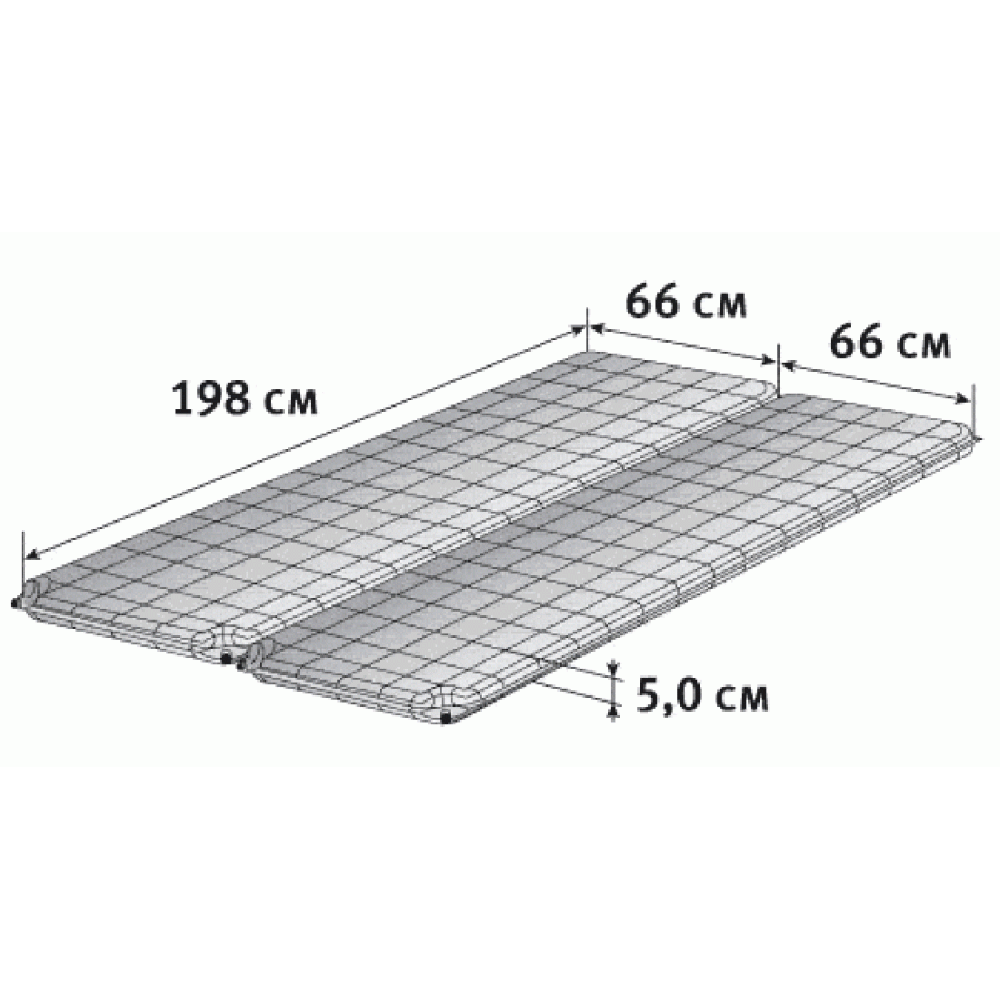 Лучший самонадувающийся туристический коврик alexika для семейного отдыха Alpine double