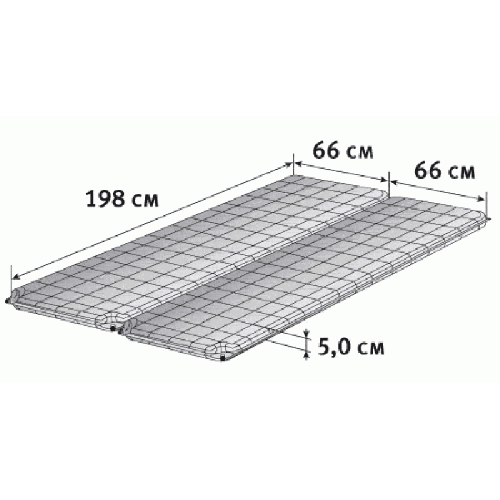 Лучший самонадувающийся туристический коврик alexika для семейного отдыха Alpine double