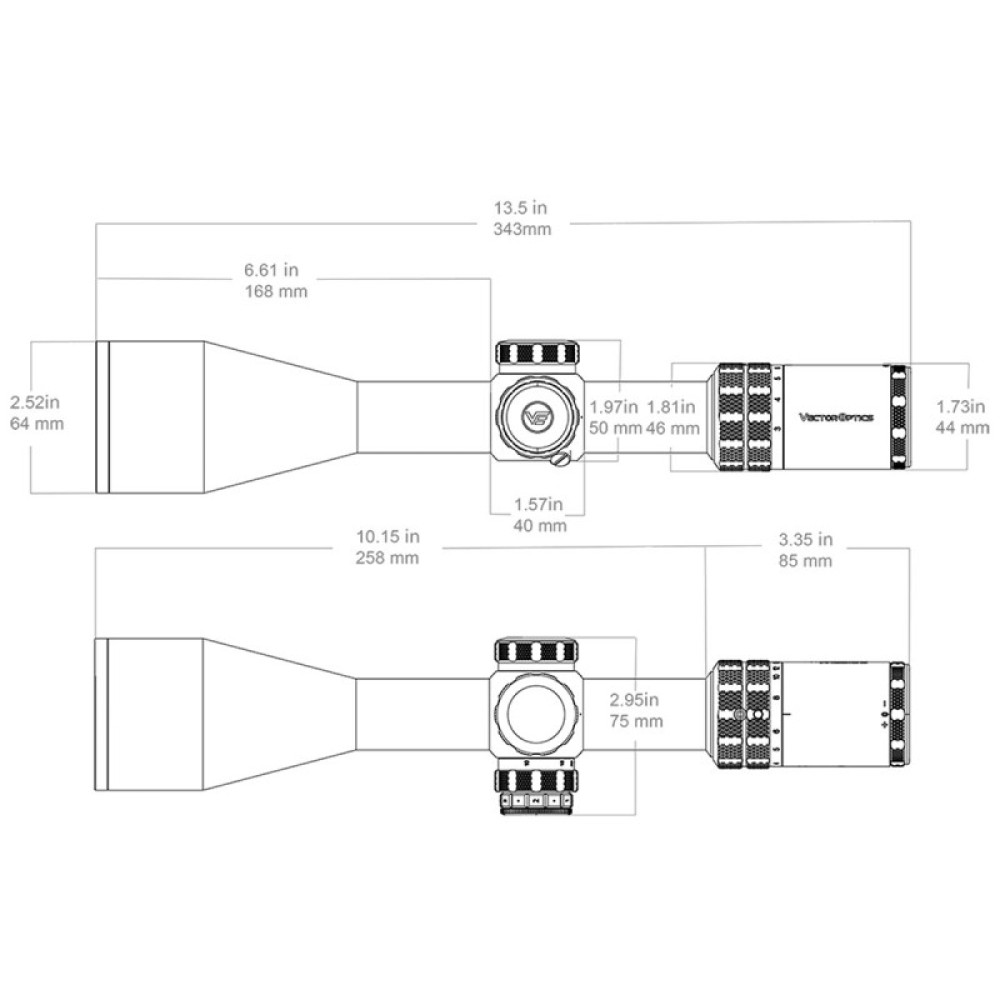Оптический прицел Vector Optics Grizzly 3-18x56i HD