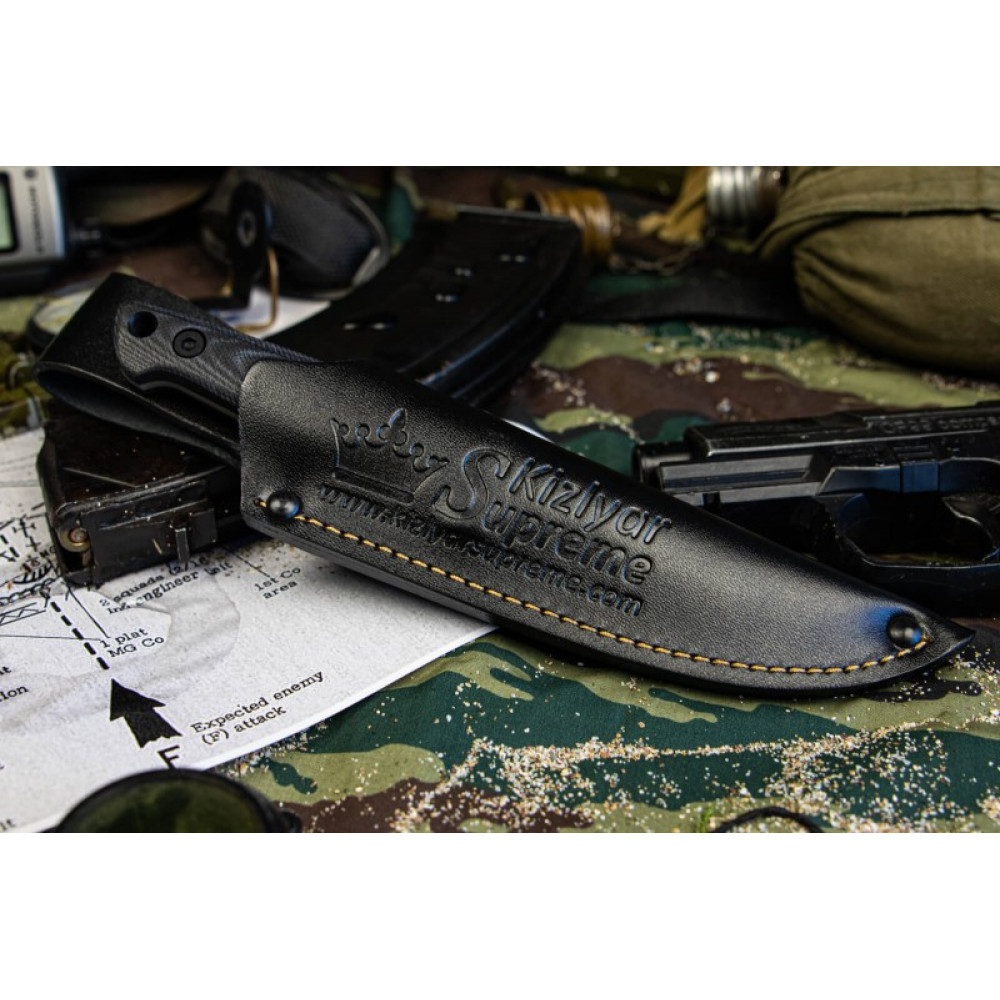 Туристический нож Santi AUS-8 TacWash G10 Кожа