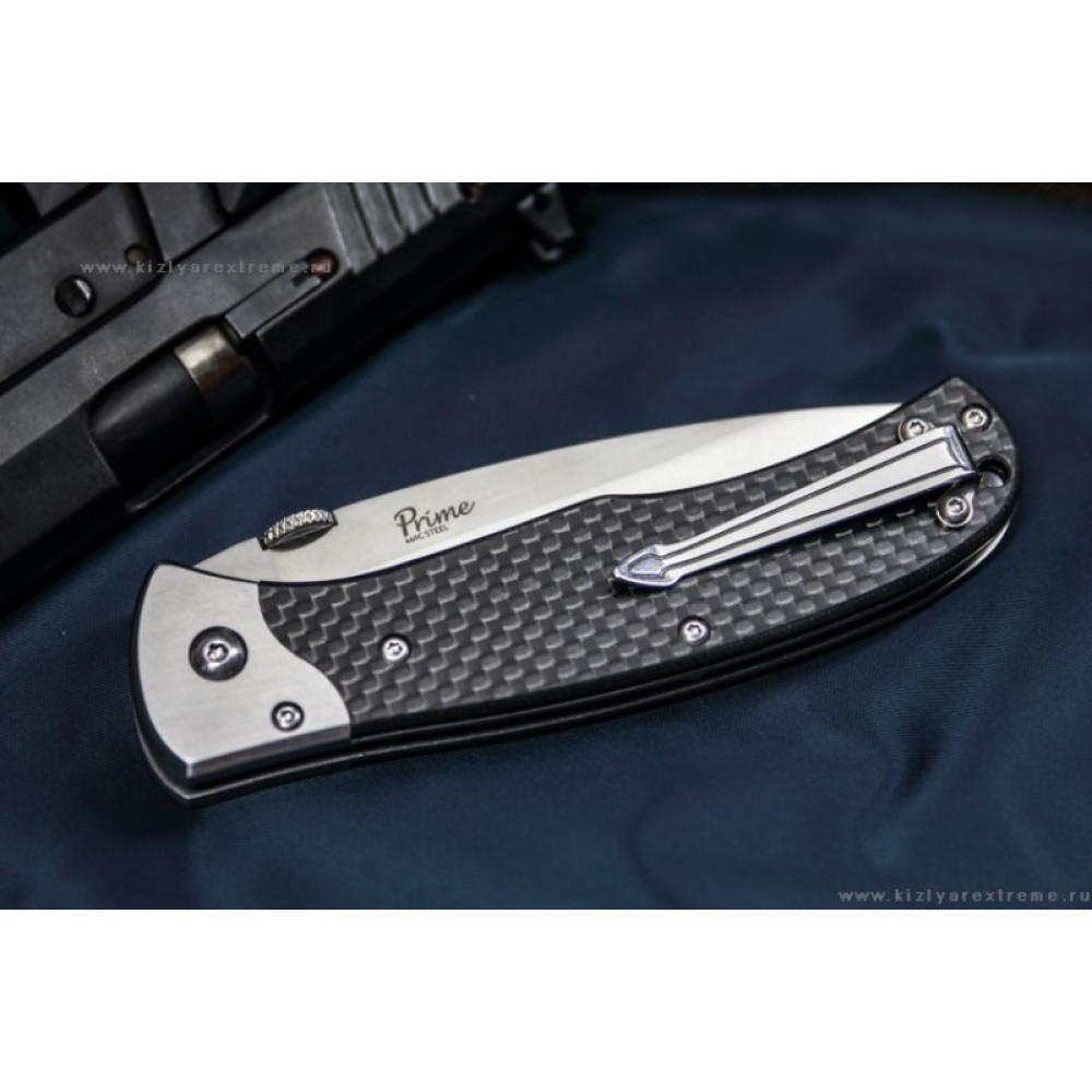 Складной нож Prime D2 Satin Carbon