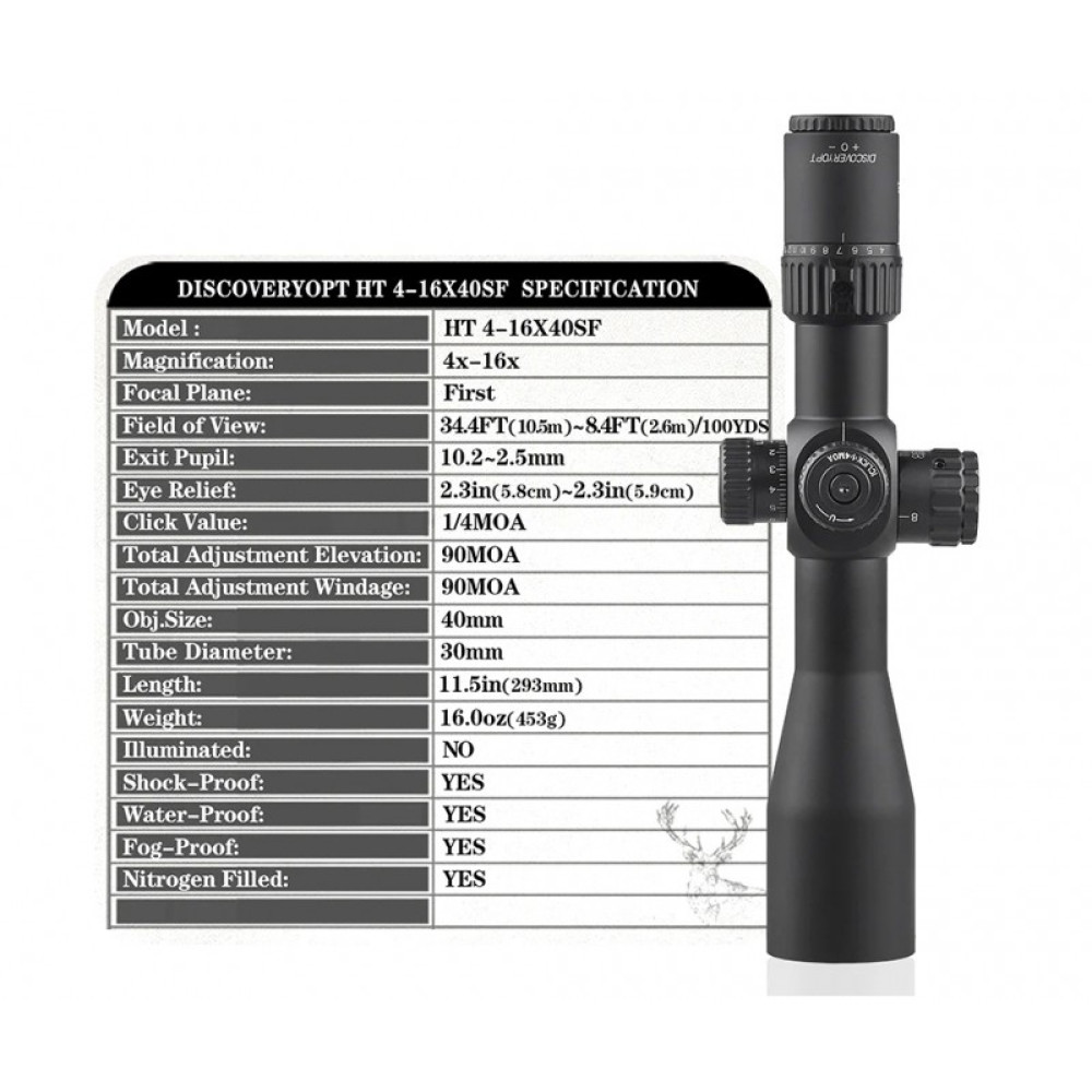 Оптический прицел Discovery HT 4-16X40SFFFP FW30