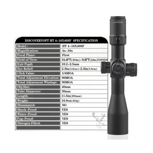 Оптический прицел Discovery HT 4-16X40SFFFP FW30