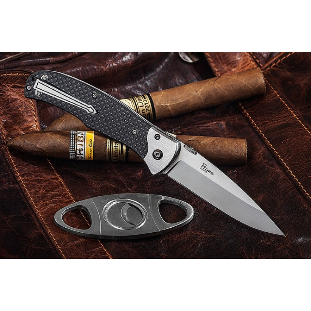 Складной нож Prime D2 Satin Carbon