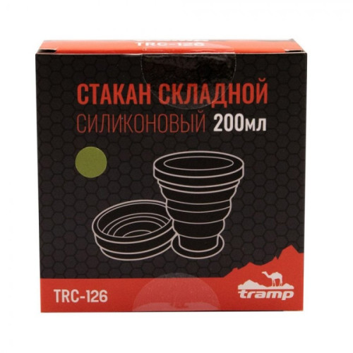 Tramp стакан силиконовый 200мл TRC-126 (оливковый)