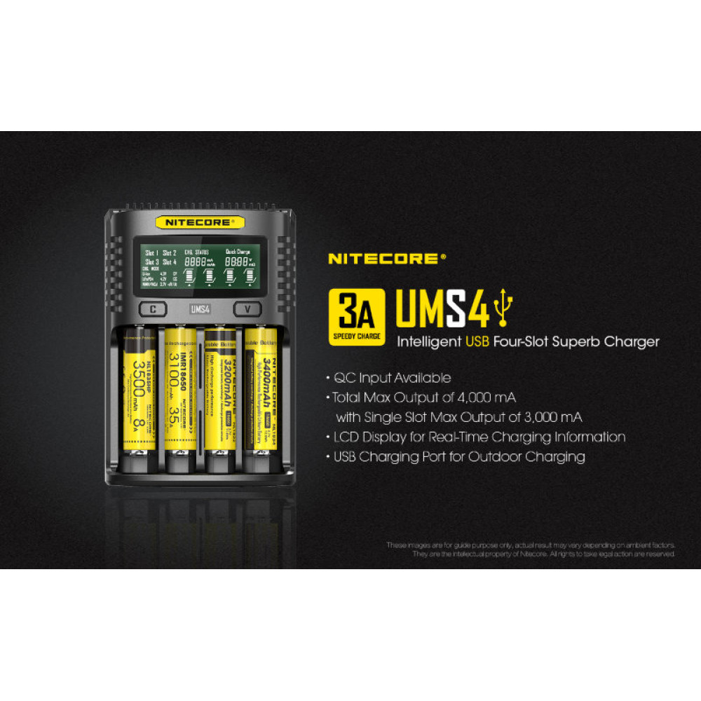 Зарядное устройство Nitecore UMS4