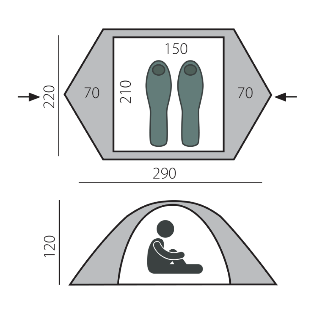 Палатка BTrace Cloud 2