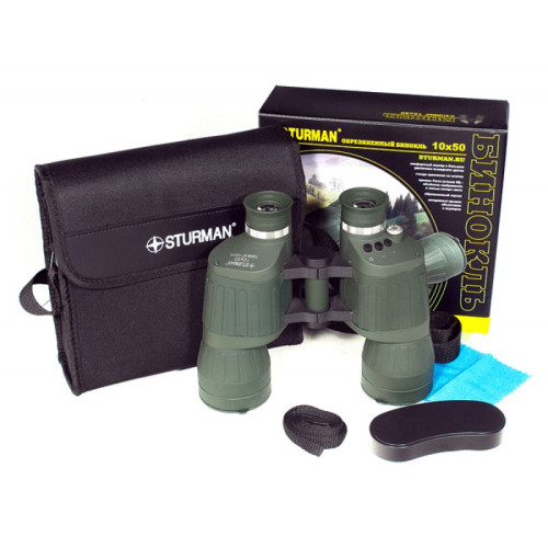 Бинокль STURMAN 10x50 FF с сеткой