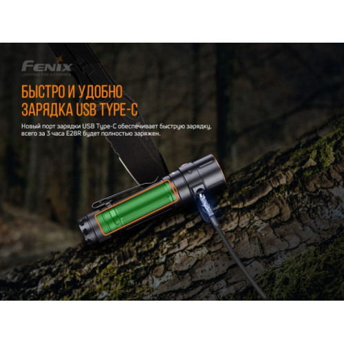 Фонарь Fenix E28R V2.0 LUMINUS SST40 (холодный белый)