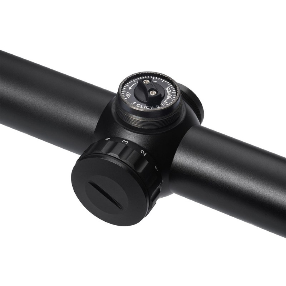 Оптический прицел Gaut Quartz 4-12x50AO, сетка 2 (Mil-Dot), подсветка