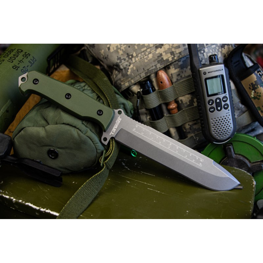 Нож выживания Survivalist X D2 TacWash Gray G10