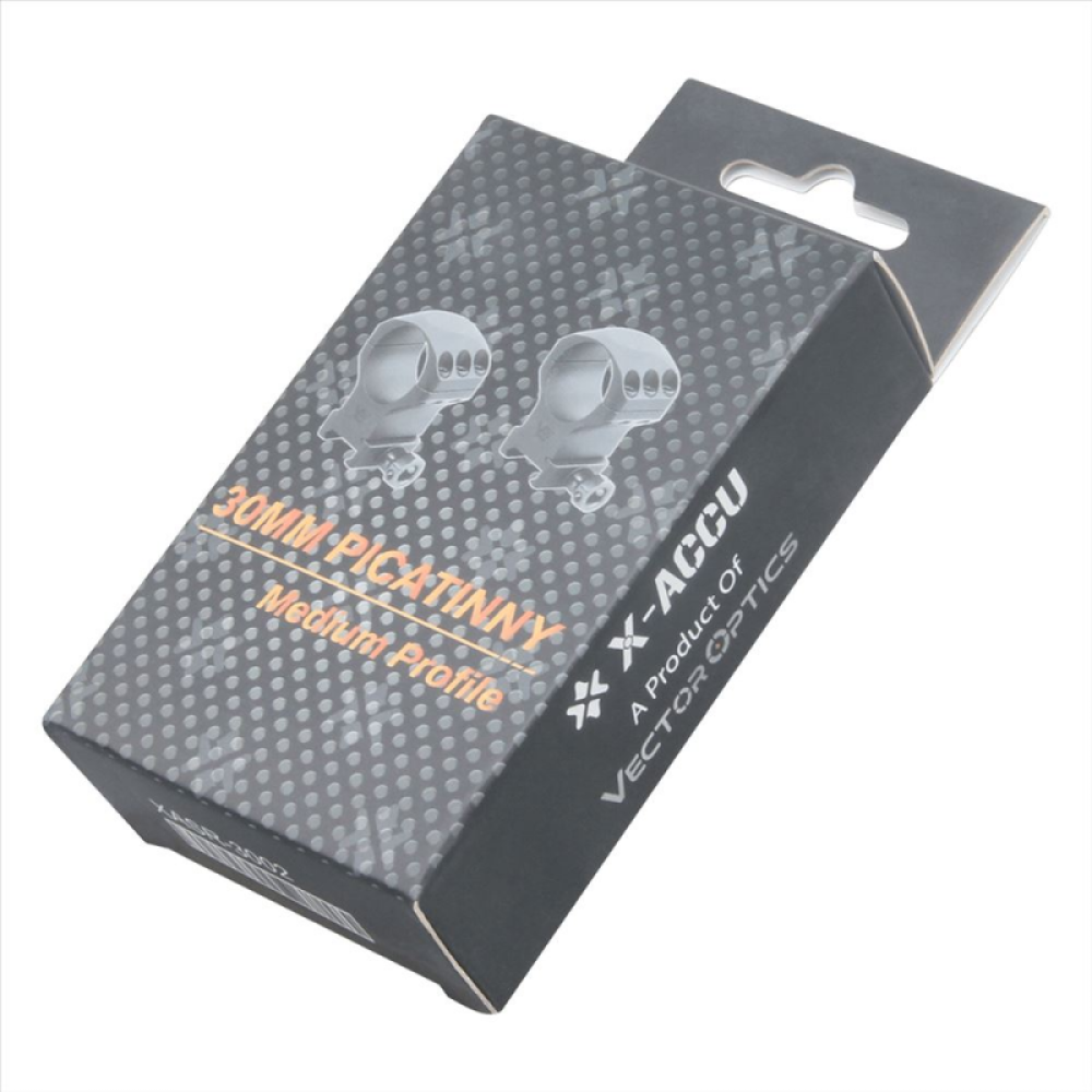Кольца для прицелов Vector Optics X-ACCU 30mm 1.25 Medium Picatinny