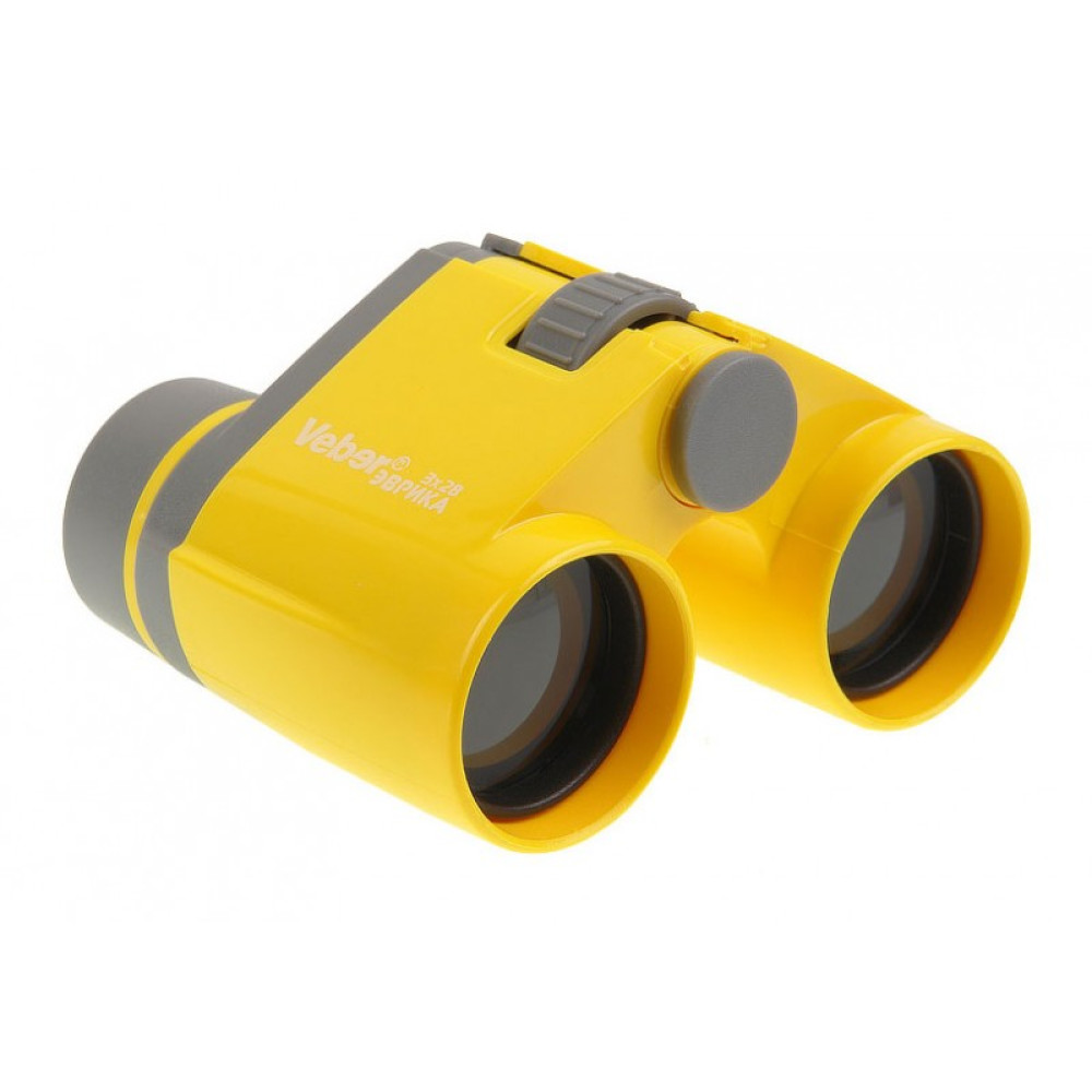 Бинокль детский Veber «Эврика» 3х28, желтый, Желтый