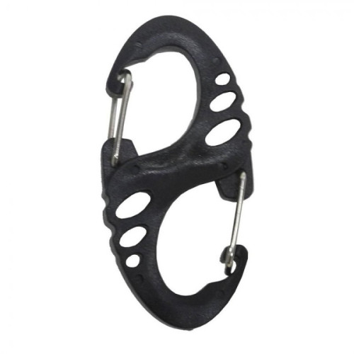 Карабин пластиковый Tramp S-type черный, пластик