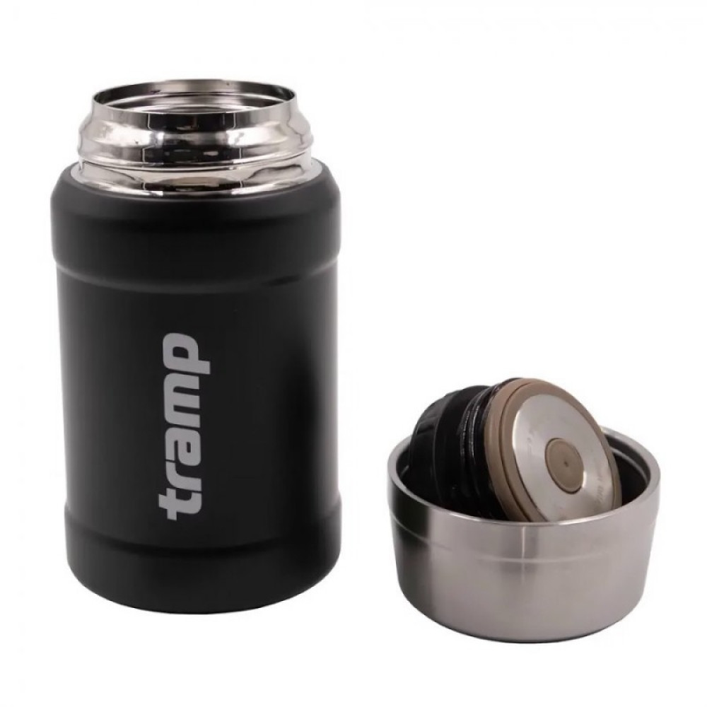 Tramp термос с широким горлом 0,8 л с сумкой TRC-132, черный