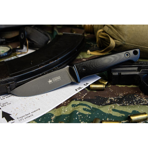 Туристический нож Santi AUS-8 TacWash G10 Кожа