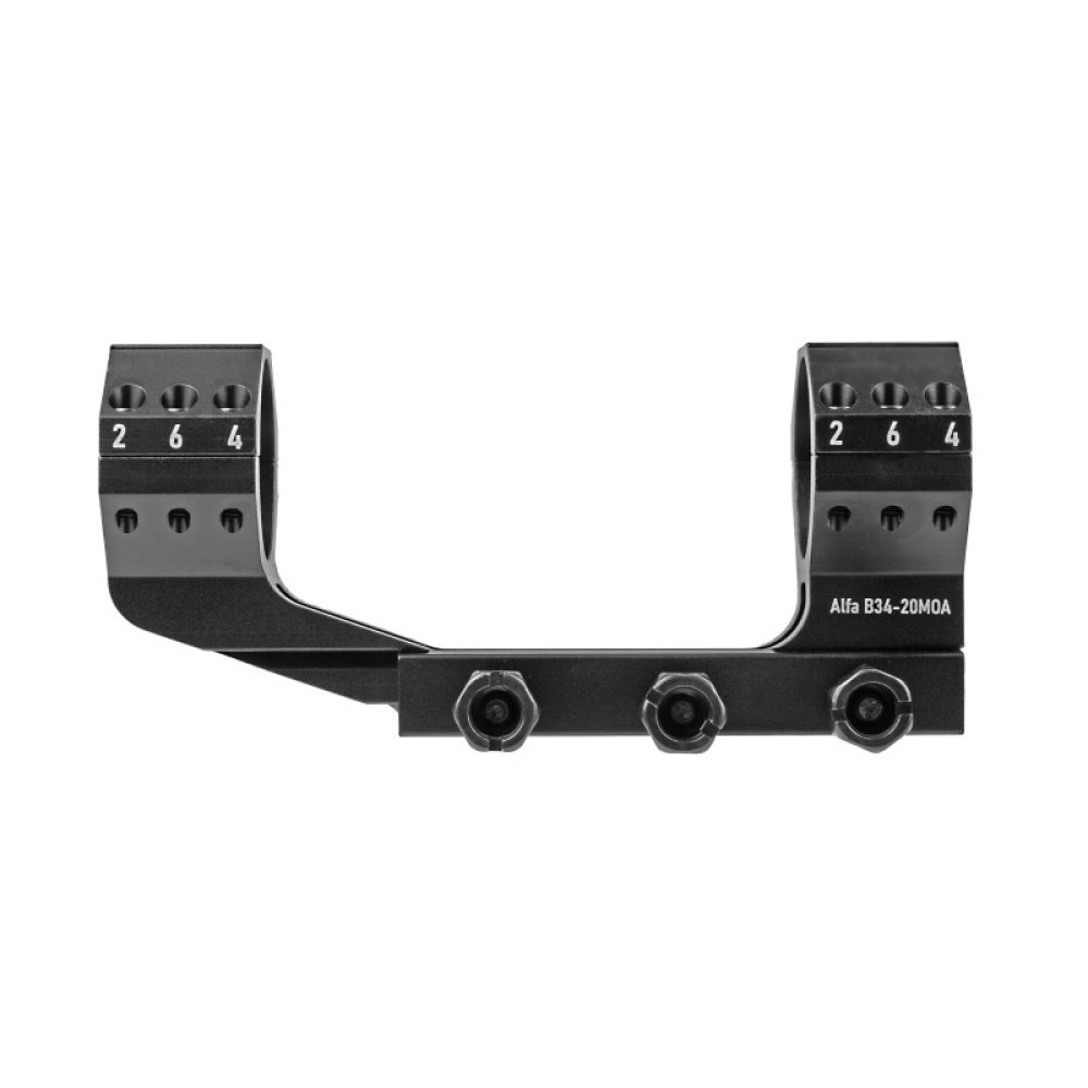 Моноблок для прицела Veber Alfa B34-20MOA на Weaver 7075