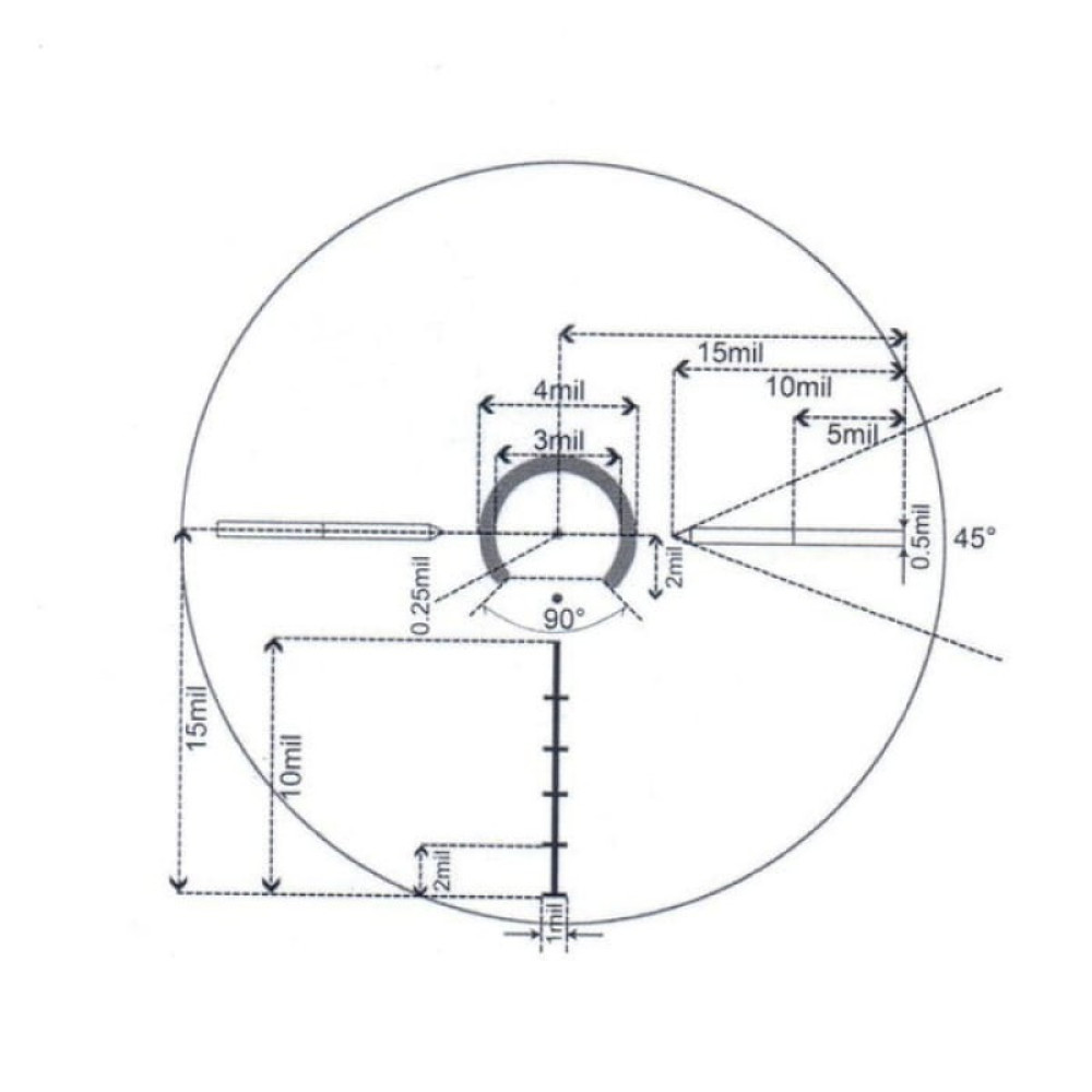 Оптический прицел Загонник Veber Wolf ПО 1-6х24 GB FD Загонник
