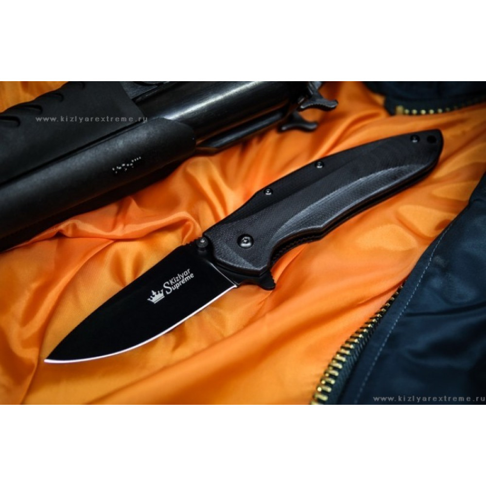 Складной нож Zedd AUS-8 Black Titanium