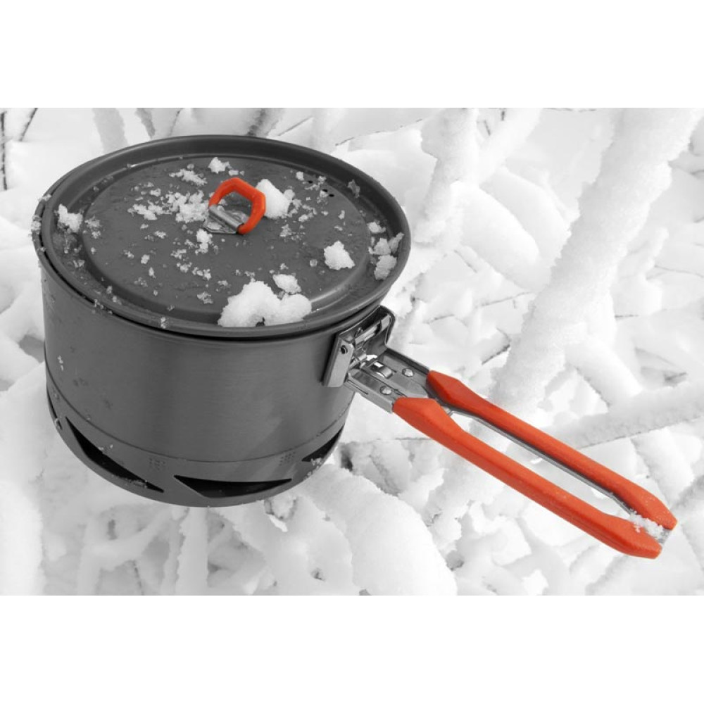 Котелок с крышкой и теплообменником Feast k2