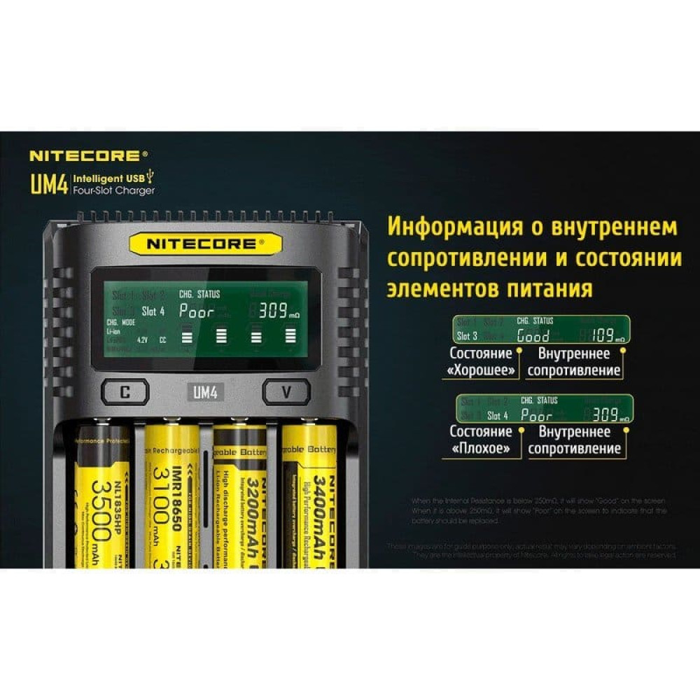 Зарядное устройство Nitecore UM4