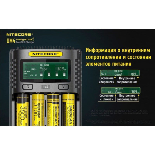 Зарядное устройство Nitecore UM4