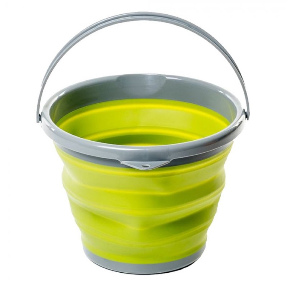 Tramp ведро складное силиконовое 10 л (оливковый)